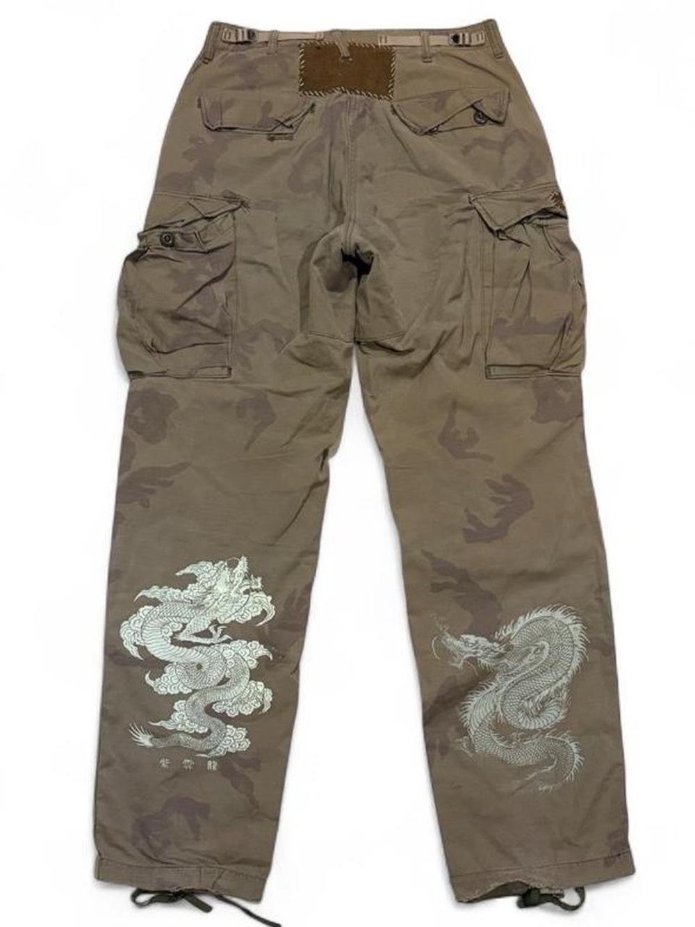 Y2K Vintage The Great China Wall Camo Cargo Pants